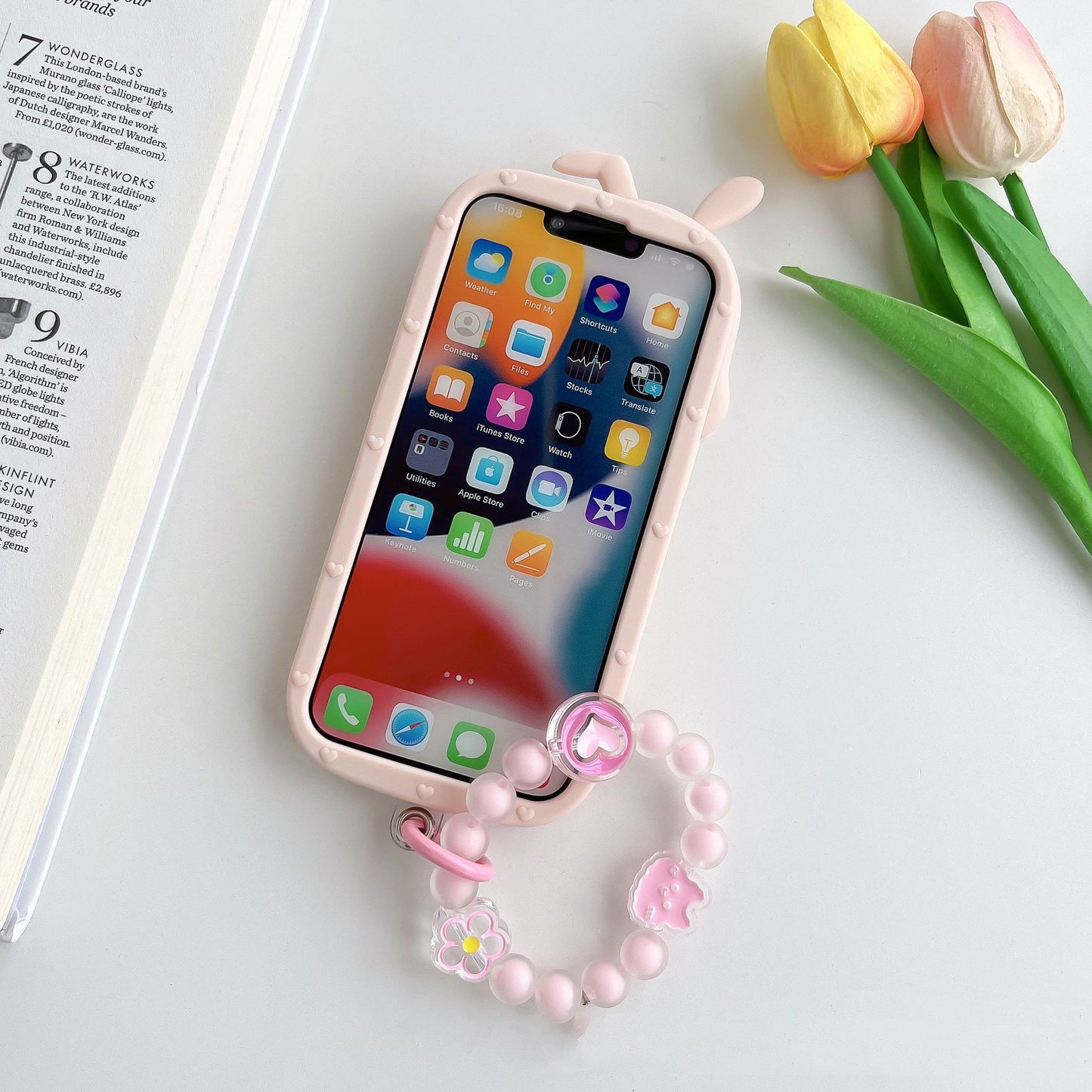 Love Rabbit Phone Case Silicone Protective Cover