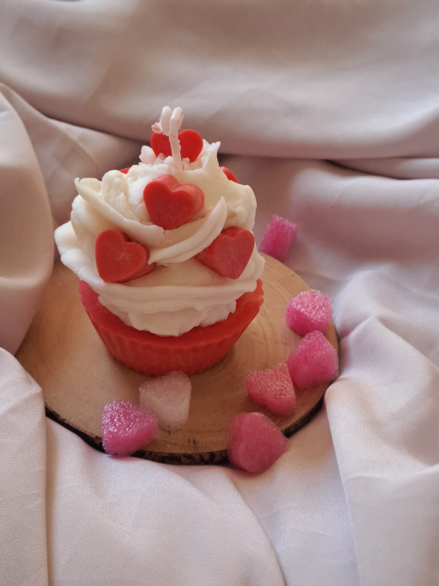 Cupid Cupcake candle 🧁💗🎀