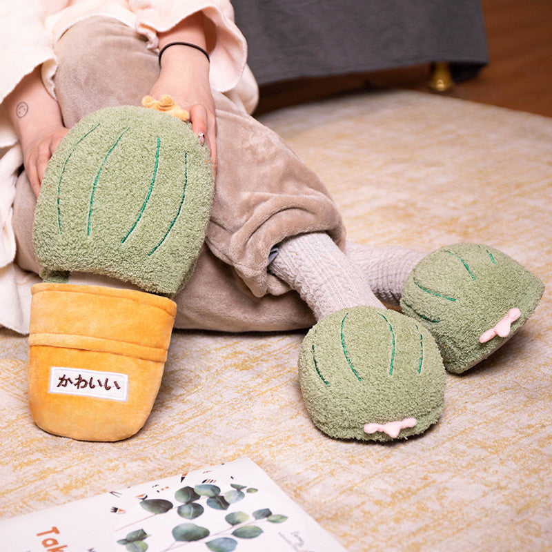 Indoor Couple Fluffy Slippers
