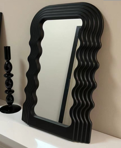 Medieval Memphis Wave Mirror Desktop Makeup Mirror