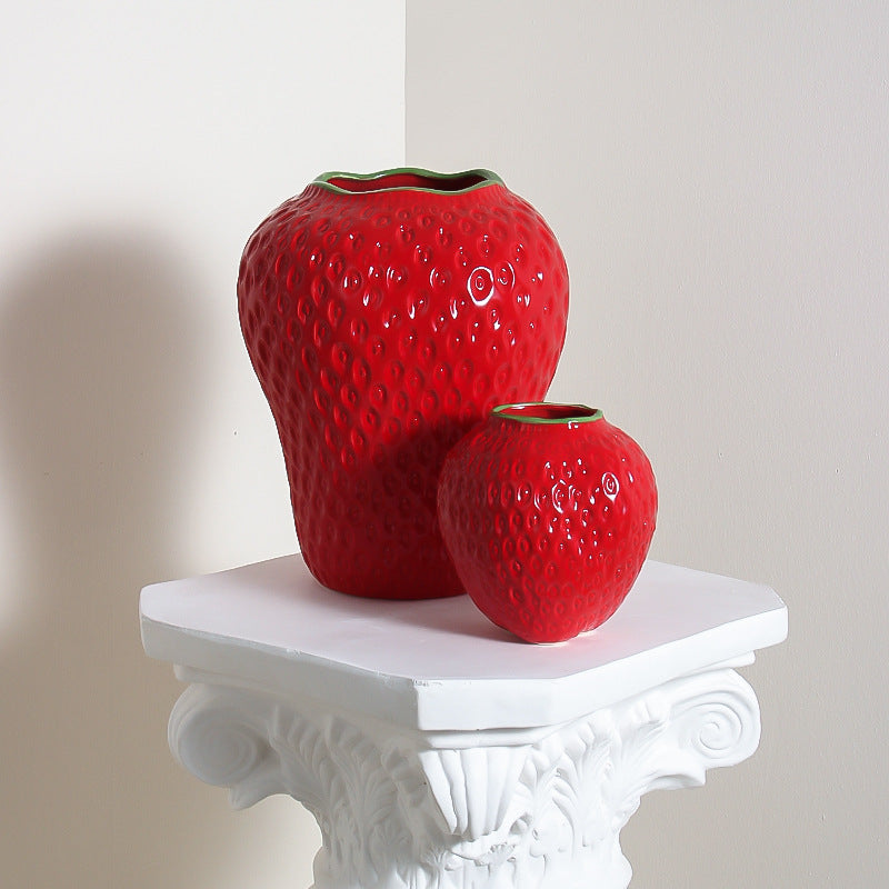 Strawberry Vase Ceramic Decoration Style Good-looking High-grade Hydroponic